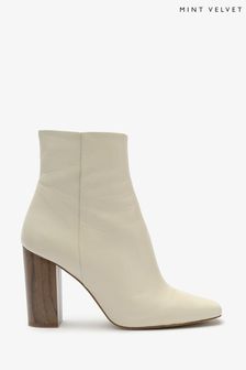 Mint Velvet Cream Lyla Ankle Boots (D54797) | 122 €