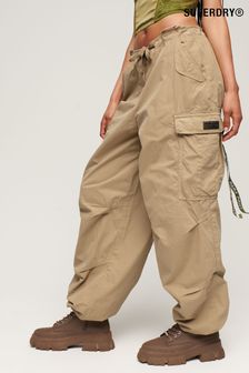 Superdry Brown Baggy Parachute Trousers (D55393) | NT$3,030