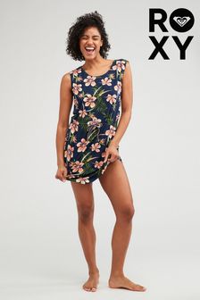 Roxy Blue Surfs Up Floral Printed Dress (D55425) | AED250