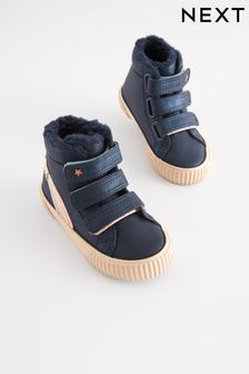 Navy Rainbow High Top Trainers (D55449) | $39 - $43