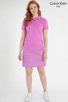 Calvin Klein Golf Pink Performance Cotton Pique Polo (D55451) | $58