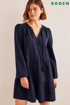 Boden Blue Cheesecloth Mini Dress (D55475) | 57 €