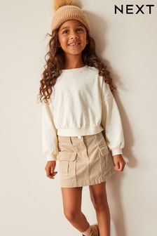 Cream Cargo Skirt (3-16yrs) (D55532) | 13 € - 18 €