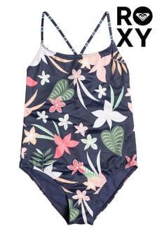 Roxy Navy Blue Vacay For Life Printed Swimsuit (D55573) | ₪ 201