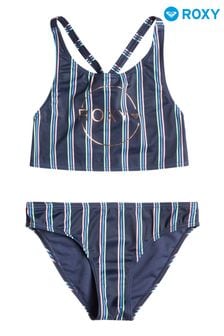 Roxy Blue Swim For Days Striped Bikini (D55587) | ₪ 176