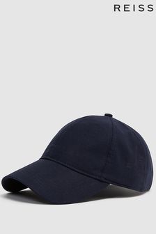 Reiss Navy Dawson Cotton-Linen Blend Baseball Cap (D55738) | 67 €