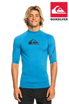 藍色 - Quiksilver All time短袖防曬緊身衣 (D55776) | HK$257