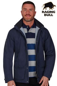 Raging Bull Blue Waterproof Rain Jacket