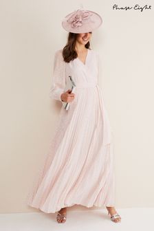 Phase Eight Pink Carmen Fil Coupe Maxi Dress (D55906) | 127 €