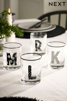 Clear Monogram Tumbler Glass (D56094) | 25 QAR