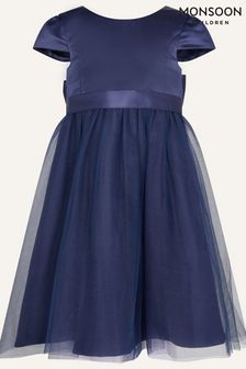 Синий - Платье для подружки невесты из тюля Monsoon (D56261) | €55 - €69
