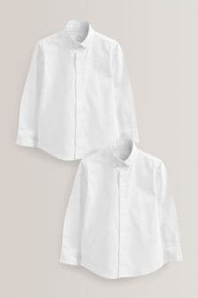 White 2 Pack 2 Pack Oxford Shirt (3-16yrs) (D56272) | HK$175 - HK$262
