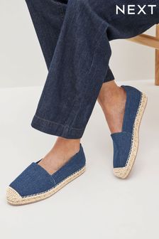 Denim Blue Forever Comfort® Flat Espadrille Shoes (D56294) | €17
