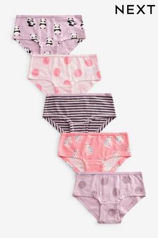 Pink Panda Character Hipster Briefs 5 Pack (2-16yrs) (D56372) | €14 - €20