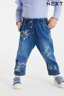 Blue Bunny Character Slouchy Jeans (3mths-7yrs) (D56525) | 66 SAR - 74 SAR