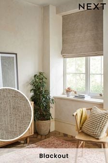 Natural Ready Made Heavyweight Chenille Blackout Blinds (D56541) | €66 - €139