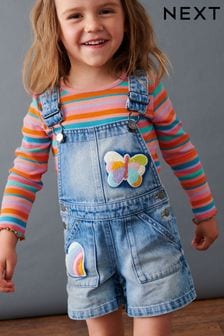 Denim Dungarees & Top 2 Piece Set (3mths-7yrs) (D56610) | €23 - €27