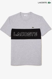 Lacoste Mens Grey Colourblock T-shirt (D56634) | kr1 100