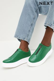 Green Signature Forever Comfort® Leather Chunky Zip Trainers (D56696) | 40 €