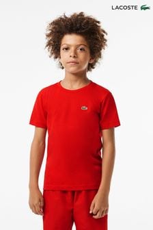 أحمر - تي شيرت جيد التهوية رياضي للأطفال من Lacoste (D56732) | 16 ر.ع - 18 ر.ع