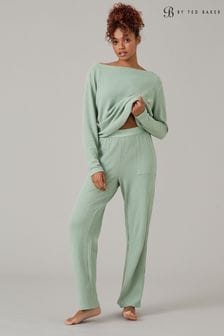 B by Ted Baker Waffle Lounge Wide Leg Trousers (D56735) | $83