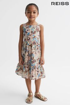 Reiss Lilac Marcie Junior Printed Strappy Dress (D56891) | €84