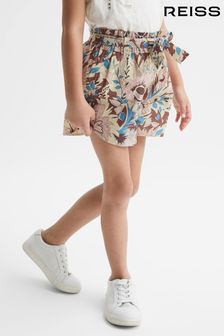 Reiss Lilac Noah Junior Elasticated Waist Printed Shorts (D56893) | OMR23