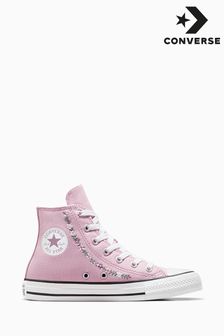 Converse Pink Youth Feline Trainers (D56937) | AED125