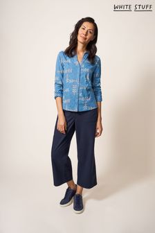 Chemise en jersey White Stuff Annie bleue (D57207) | €61