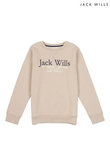 Jack Wills Script Crew Neck Brown Sweatshirt (D57297) | €18.50 - €26