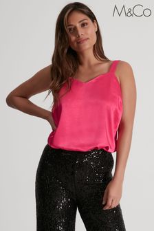 M&co Pink Luna Satin Camisole Blouse (D57411) | 35 €