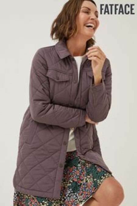 Fialová košeľová bunda Fatface (D57519) | €84