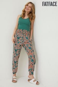 FatFace Orange Shirred Cuffed Sketched Trousers (D57575) | €26