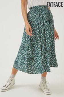 FatFace Green Millie Ditsy Pears Midi Skirt (D57593) | €29