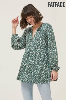 FatFace Green Poppy Ditsy Pears Tunic Top (D57806) | €30