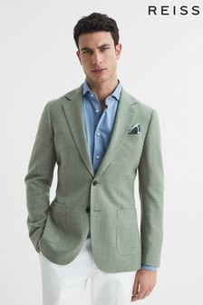 Reiss Sage Attire Wool Blend Textured Slim Fit Blazer (D57942) | $458