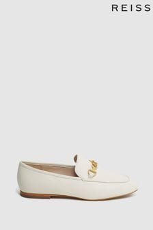 Reiss Off White Evan Chain Detail Loafers (D58010) | 212 €