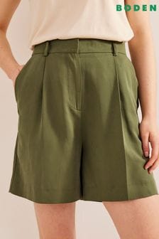 Boden Green TENCEL™ Relaxed Shorts (D58097) | €42