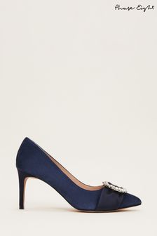 Phase Eight Blue Embellished Court Shoes (D58182) | $261