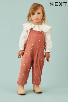 Pink Blouse And Dungarees Set (3mths-7yrs) (D58239) | €27 - €30