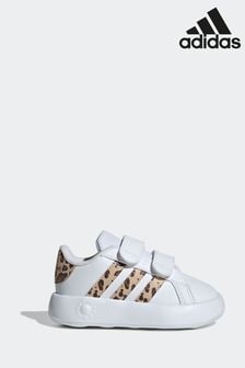 أبيض/بني - حذاء رياضي Grand Court 2.0 من Adidas (D58247) | 139 ر.ق