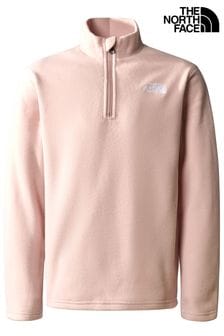 The North Face Pink Teen Girls Glacier Fleece Quarter Zip Fleece (D58443) | €22