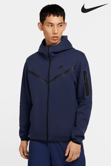 Nike Navy Tech Fleece Zip Through Hoodie (D58502) | €64
