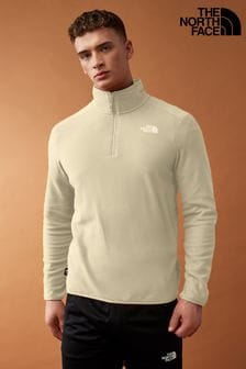 The North Face Cream Mens Glacier 1/4 Zip Fleece (D58574) | €79