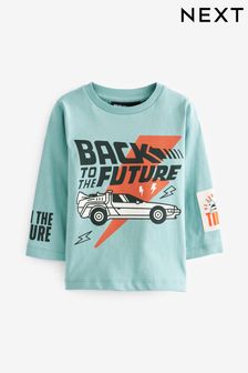Blau - Back To The Future Langärmeliges Lizenz-T-Shirt (3 Monate bis 8 Jahre) (D58664) | 11 € - 14 €