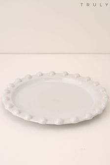 Truly Grey Pom Pom Round Serving Platter (D58821) | kr441
