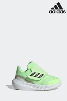 أخضر - ملابس رياضية Runfalcon 3.0 حذاء رياضي للرضع مزود بخطاف وحلقة من Adidas (D58840) | 13 ر.ع