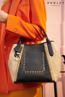 Radley London Park Place Woven Medium Open-Top Grab Black Bag (D58906) | ₪ 1,303