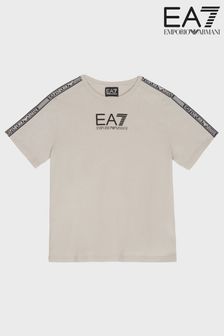 Белая футболка для мальчиков с отделкой кантом Emporio Armani Ea7 (D59180) | €27