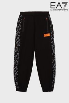 Emporio Armani EA7 Boys Camo Graphic Black Joggers (D59192) | €41